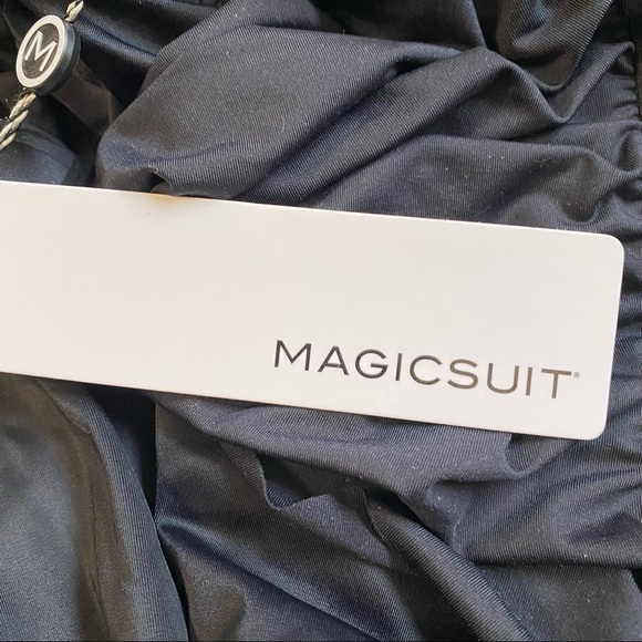 Magicsuit Solid Black Angelina One Piece Swimsuit Size 14 NWT - Picture 11 of 16